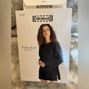 Austrian Luxury Wolford Trinity Knit Pullover in Black MSRP$550